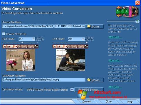 Petikan skrin Active WebCam untuk Windows 10