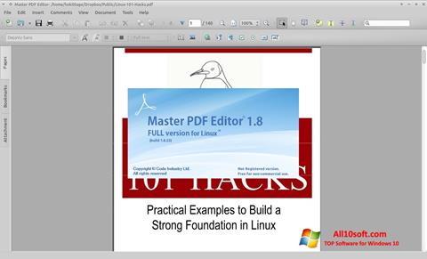 Petikan skrin Master PDF Editor untuk Windows 10