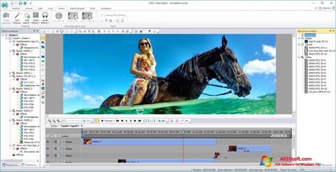 Petikan skrin VSDC Free Video Editor untuk Windows 10
