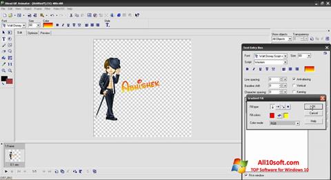Petikan skrin Ulead GIF Animator untuk Windows 10