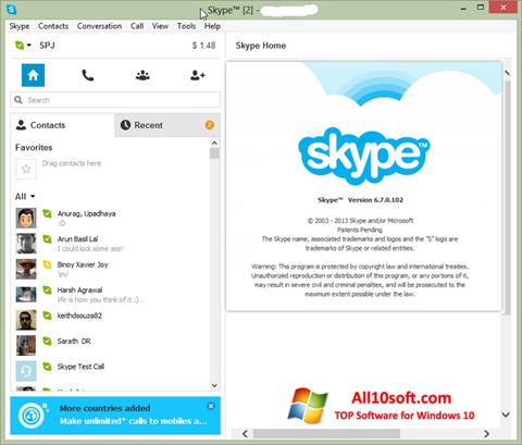 Petikan skrin Skype Setup Full untuk Windows 10