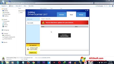 Petikan skrin DriverScanner untuk Windows 10