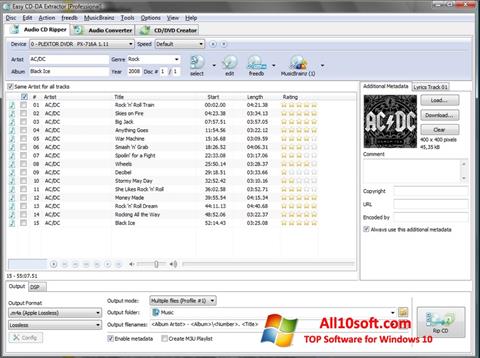 Petikan skrin Easy CD-DA Extractor untuk Windows 10