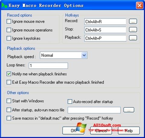 Petikan skrin Easy Macro Recorder untuk Windows 10