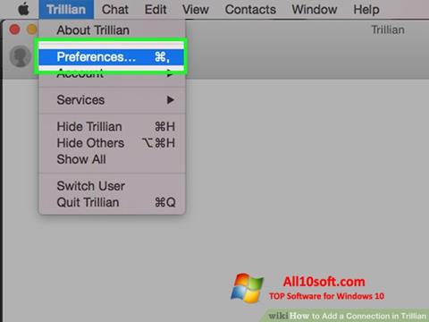 Petikan skrin Trillian untuk Windows 10