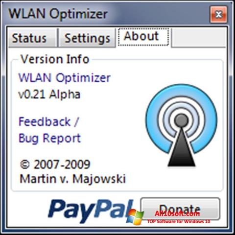 Petikan skrin WLAN Optimizer untuk Windows 10