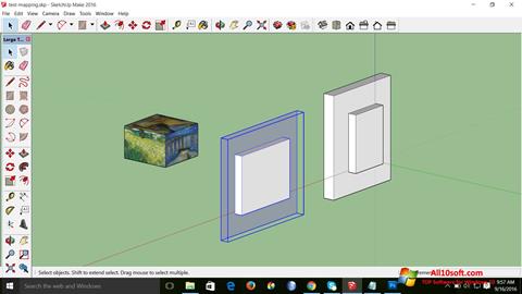 Petikan skrin SketchUp Make untuk Windows 10