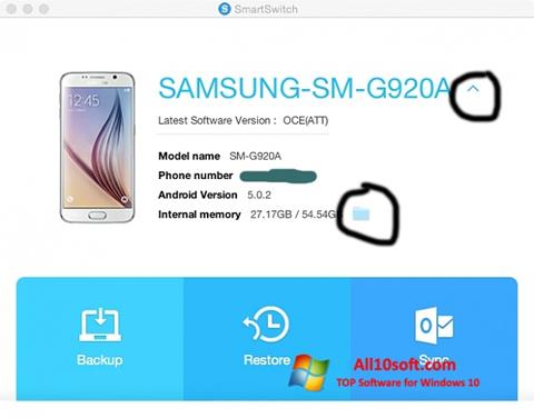 Petikan skrin Samsung Smart Switch untuk Windows 10