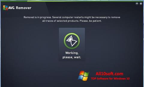 Petikan skrin AVG Remover untuk Windows 10