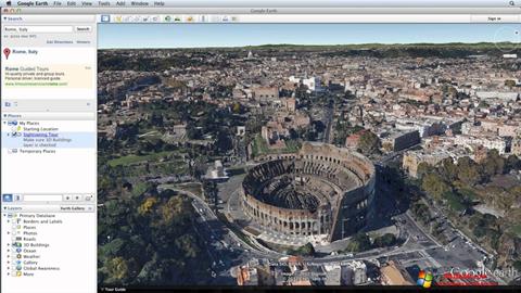 Petikan skrin Google Earth untuk Windows 10