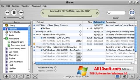 Petikan skrin iTunes untuk Windows 10