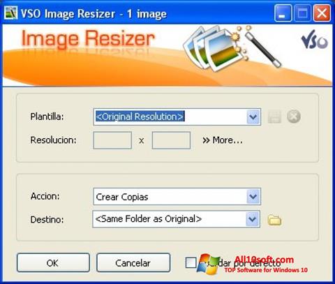 Petikan skrin VSO Image Resizer untuk Windows 10