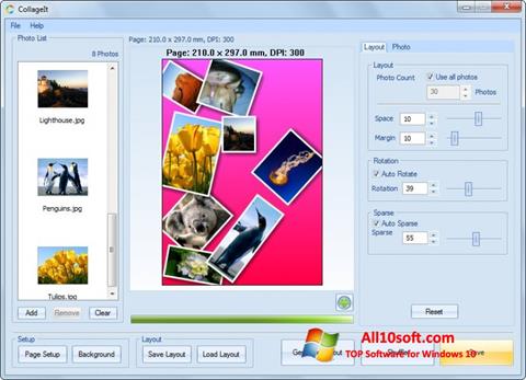 Petikan skrin CollageIt untuk Windows 10
