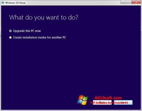 Petikan skrin Media Creation Tool untuk Windows 10