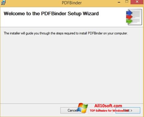 Petikan skrin PDFBinder untuk Windows 10