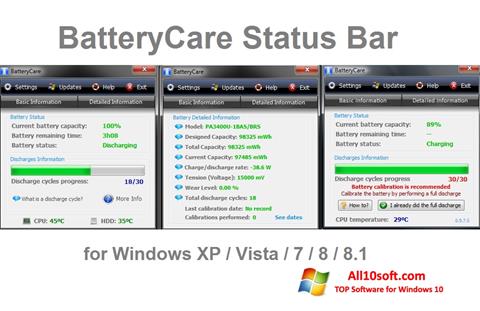 Petikan skrin BatteryCare untuk Windows 10
