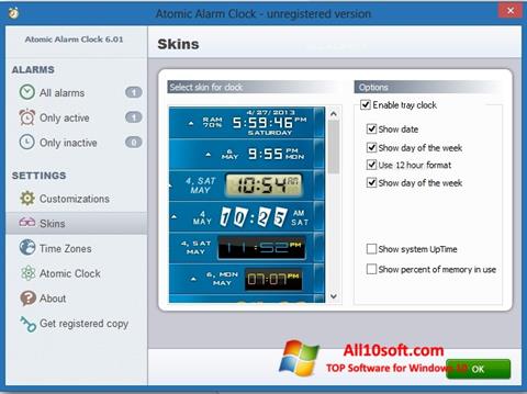Petikan skrin Atomic Alarm Clock untuk Windows 10