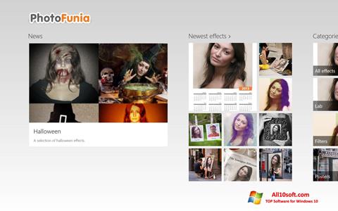 Petikan skrin PhotoFunia untuk Windows 10