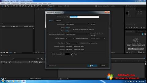 Petikan skrin Adobe After Effects CC untuk Windows 10