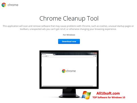 Petikan skrin Chrome Cleanup Tool untuk Windows 10