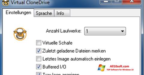 Petikan skrin Virtual CloneDrive untuk Windows 10