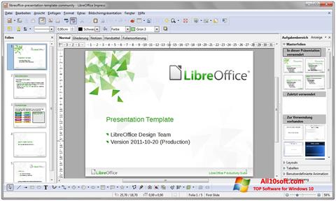 Petikan skrin LibreOffice untuk Windows 10