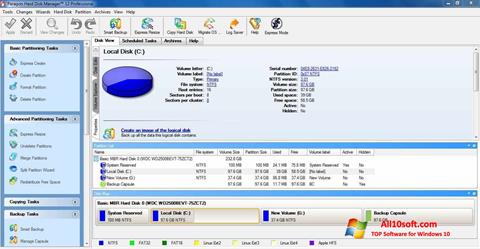 Petikan skrin Paragon Hard Disk Manager untuk Windows 10