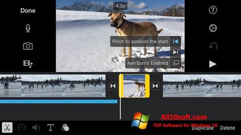 Petikan skrin iMovie untuk Windows 10