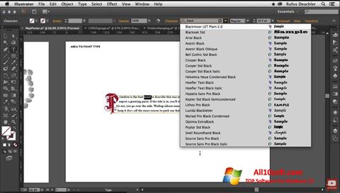 Petikan skrin Adobe Illustrator untuk Windows 10