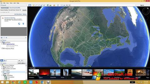 Petikan skrin Google Earth Pro untuk Windows 10
