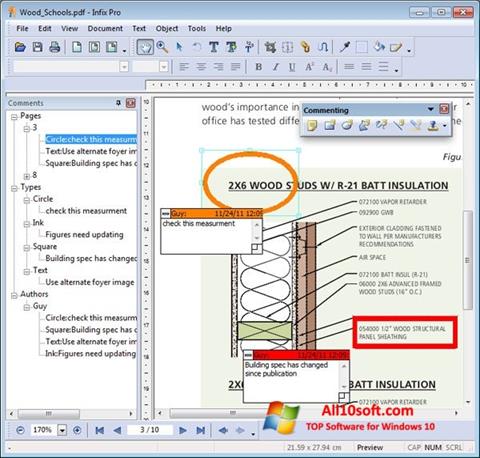 Petikan skrin Infix PDF Editor untuk Windows 10