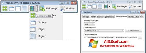 Petikan skrin Free Screen Video Recorder untuk Windows 10