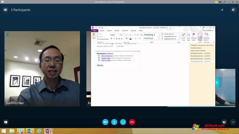 Petikan skrin Skype for Business untuk Windows 10