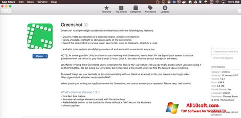 Petikan skrin Greenshot untuk Windows 10