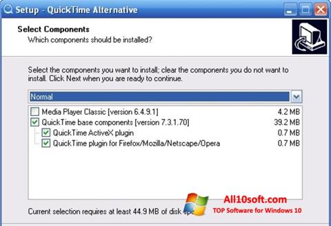 Petikan skrin QuickTime Alternative untuk Windows 10