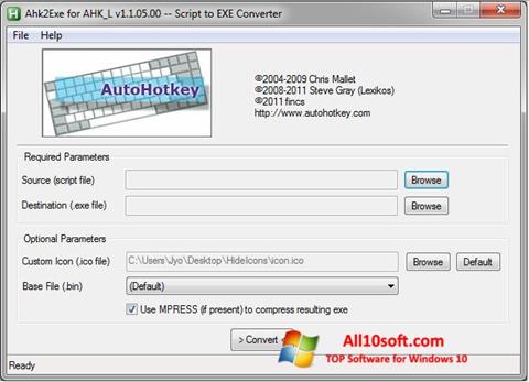 Petikan skrin AutoHotkey untuk Windows 10