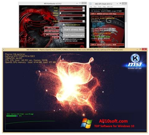 Petikan skrin MSI Kombustor untuk Windows 10