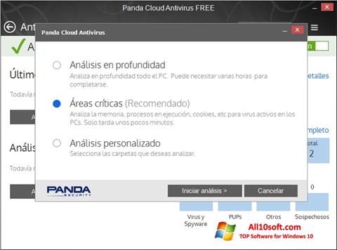 Petikan skrin Panda Cloud untuk Windows 10
