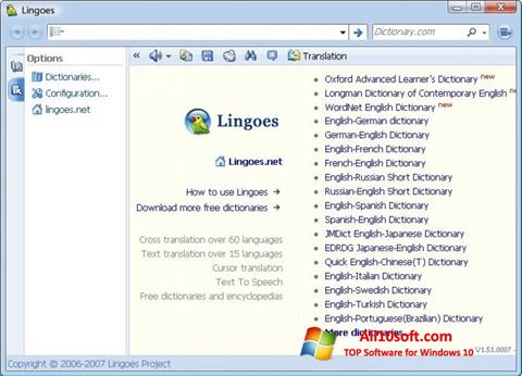 Petikan skrin Lingoes untuk Windows 10