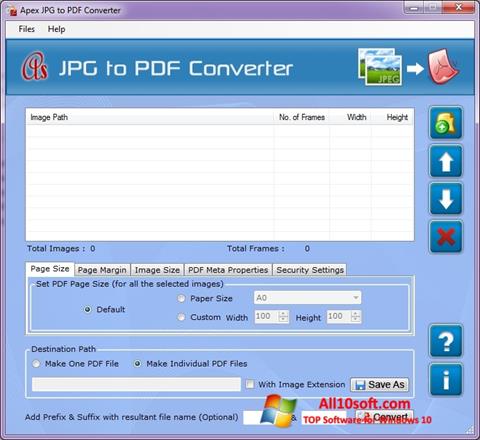 Petikan skrin JPG to PDF Converter untuk Windows 10