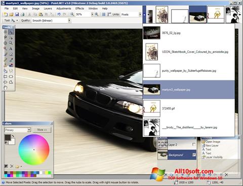 Petikan skrin Paint.NET untuk Windows 10